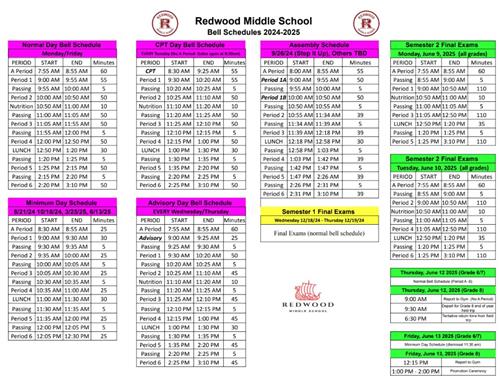 bell schedule